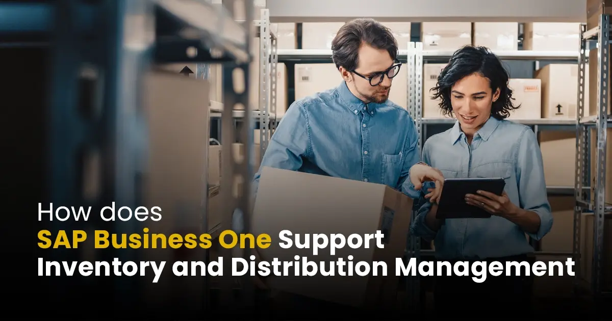 SAP Business One Support Inventory and Distribution Management